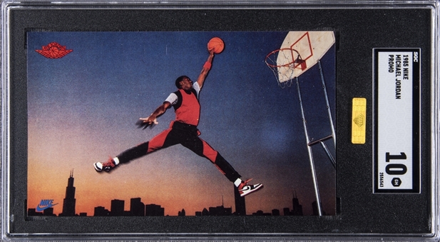 1985 Nike #2 Michael Jordan Rookie Card – SGC GEM MINT 10 – MBA Gold Diamond Certified